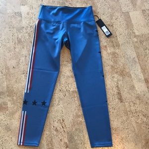 NWT Noli Yoga Stars & Stripe Pants Large